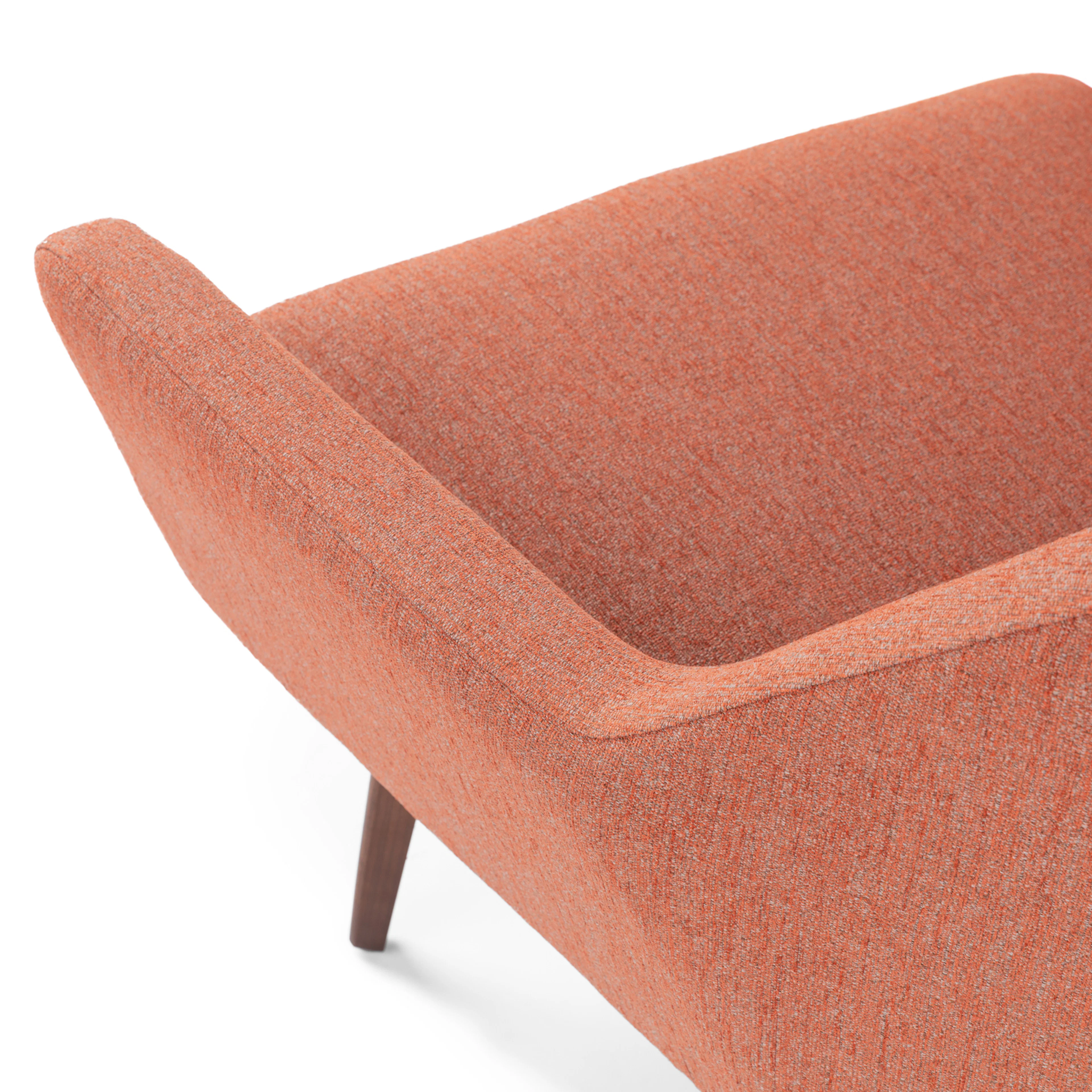 Angle 33" Lounge Chair - Rosehip Orange