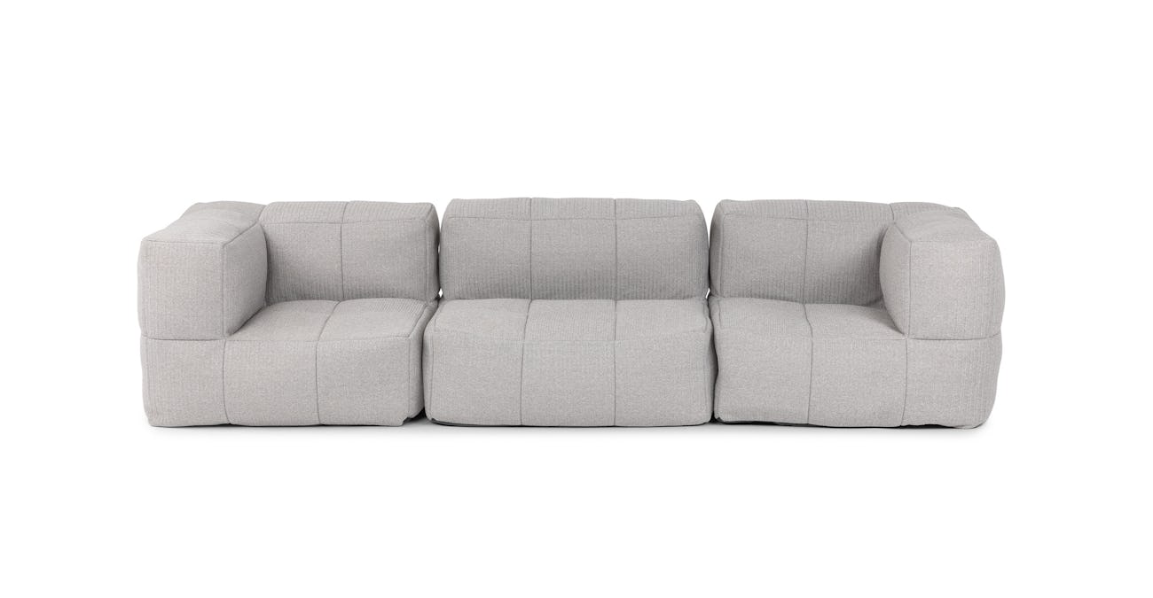 Gray Outdoor 3 Piece Modular Sofa Article Gios Modern Furniture