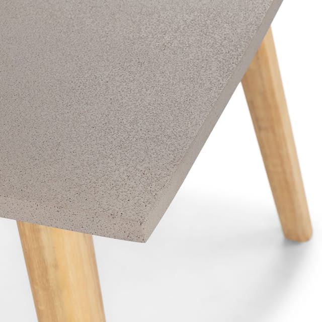 Atra Concrete & Acacia Outdoor Dining Table for 8 Article