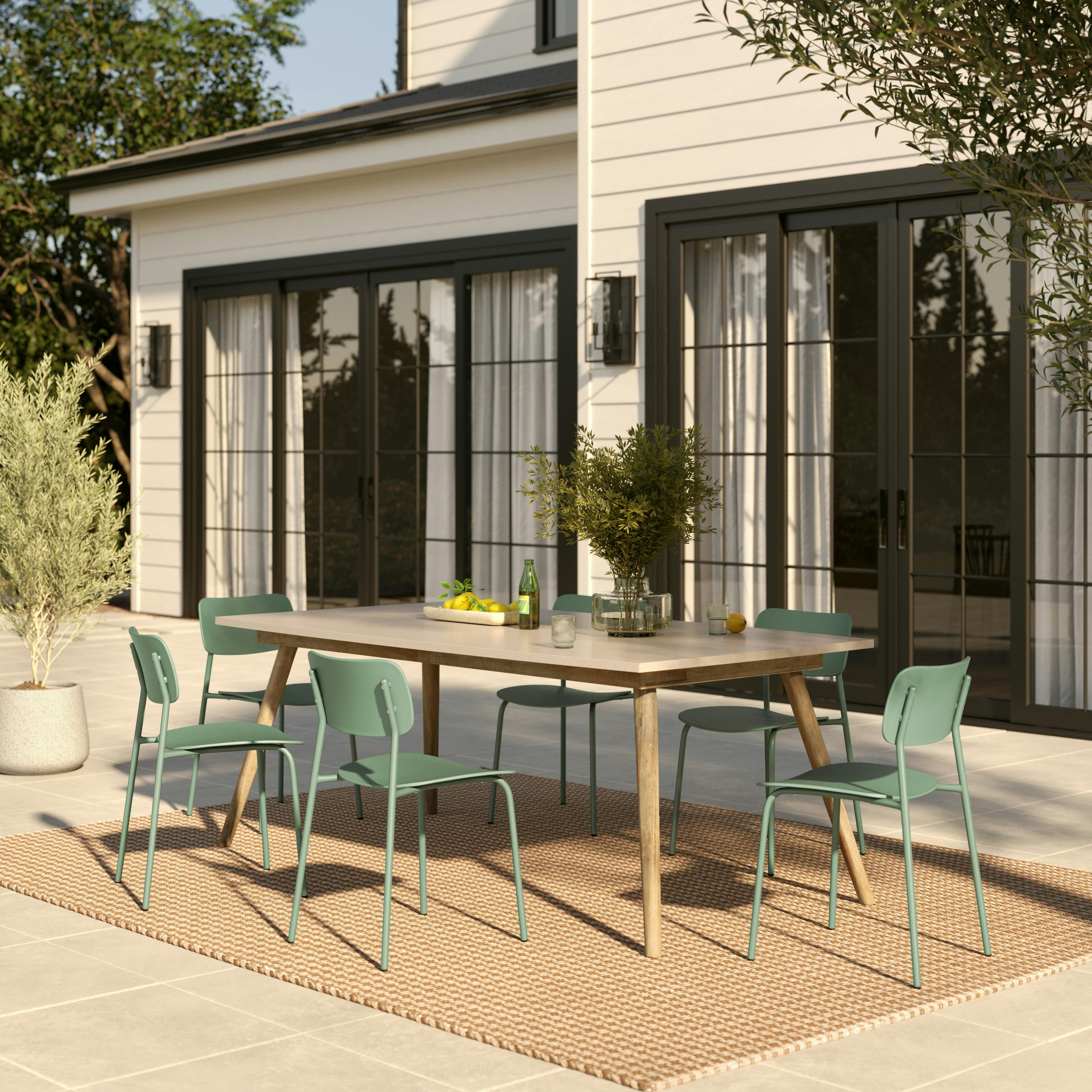 Atra 94.5" Outdoor Dining Table - Concrete by Article
