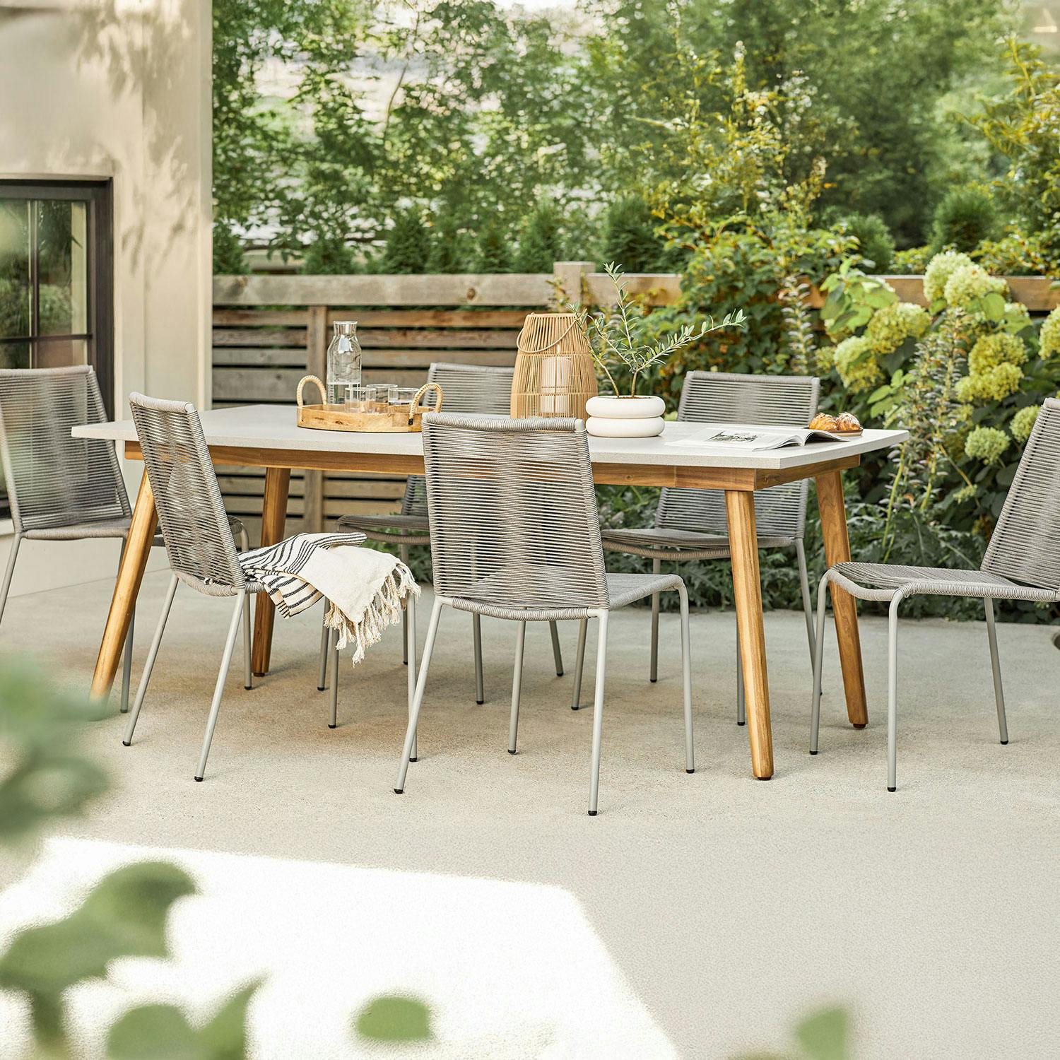 Atra 78.5" Outdoor Dining Table - Concrete by Article