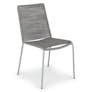 Zina Outdoor Stackable Dining Chair - Heathered Gray