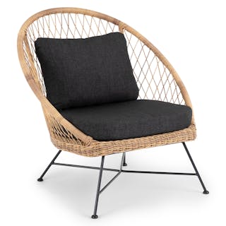 Aeri 37" Outdoor Lounge Chair - Slate Gray