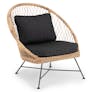 Aeri 37" Outdoor Lounge Chair - Slate Gray