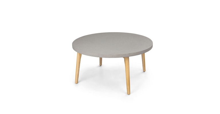 Acacia Wood Outdoor Coffee Table, Round Wicker Coffee Table Glass Top Article Catta Modern Furniture