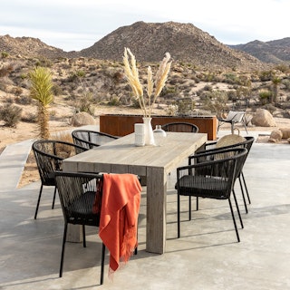 Atica 71" Outdoor Dining Table - Washed Acacia