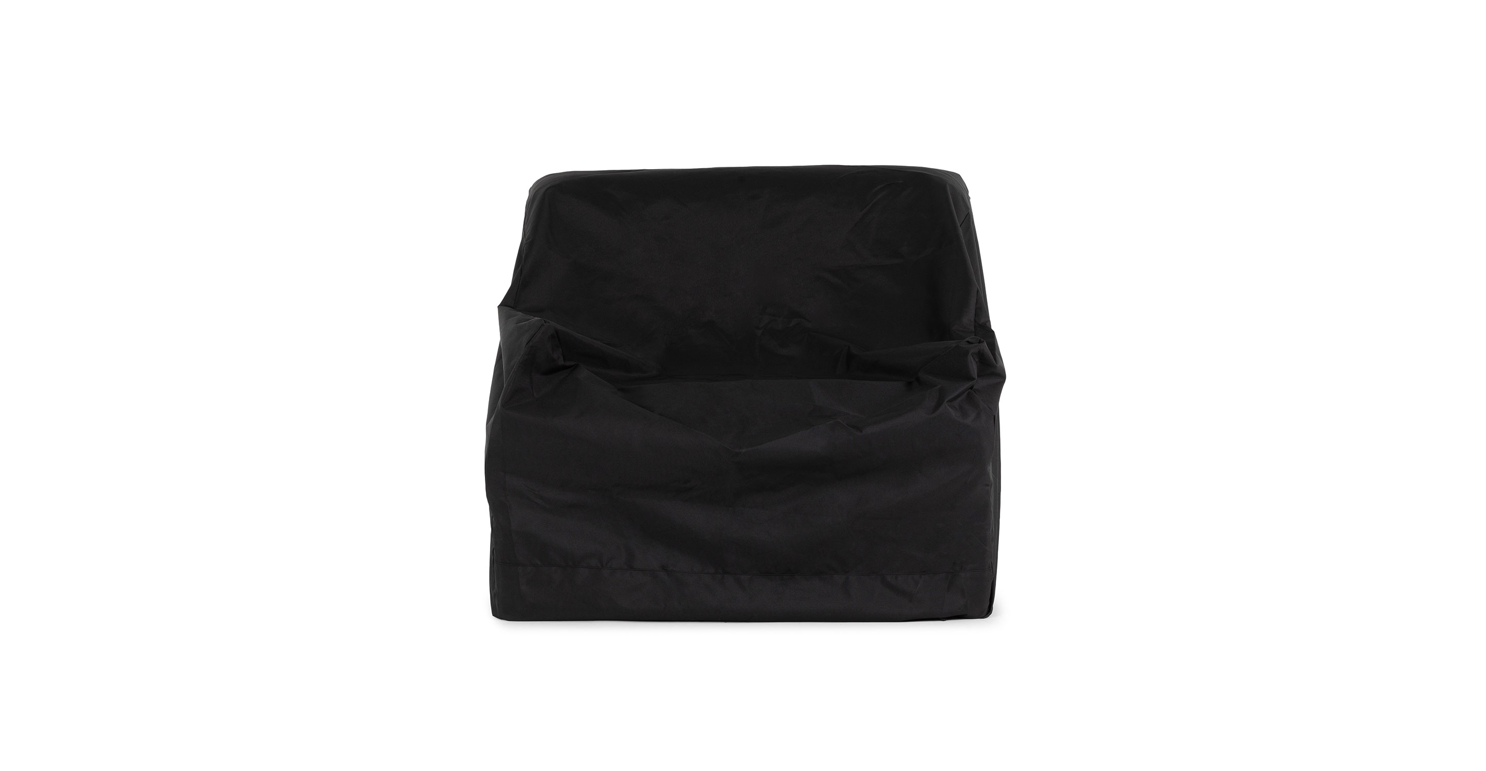 Black Operi Fabric Lounge Chair Cover Article