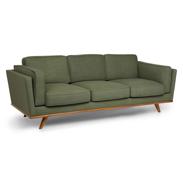 Timber Olio Green Sofa