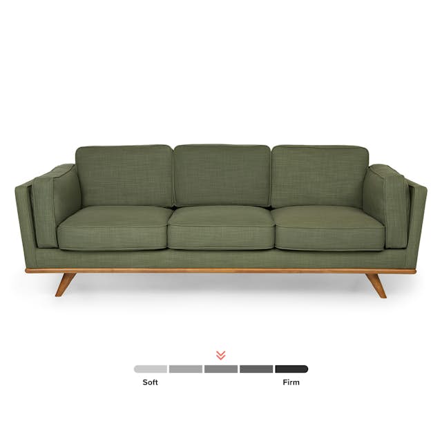 Timber Olio Green Sofa