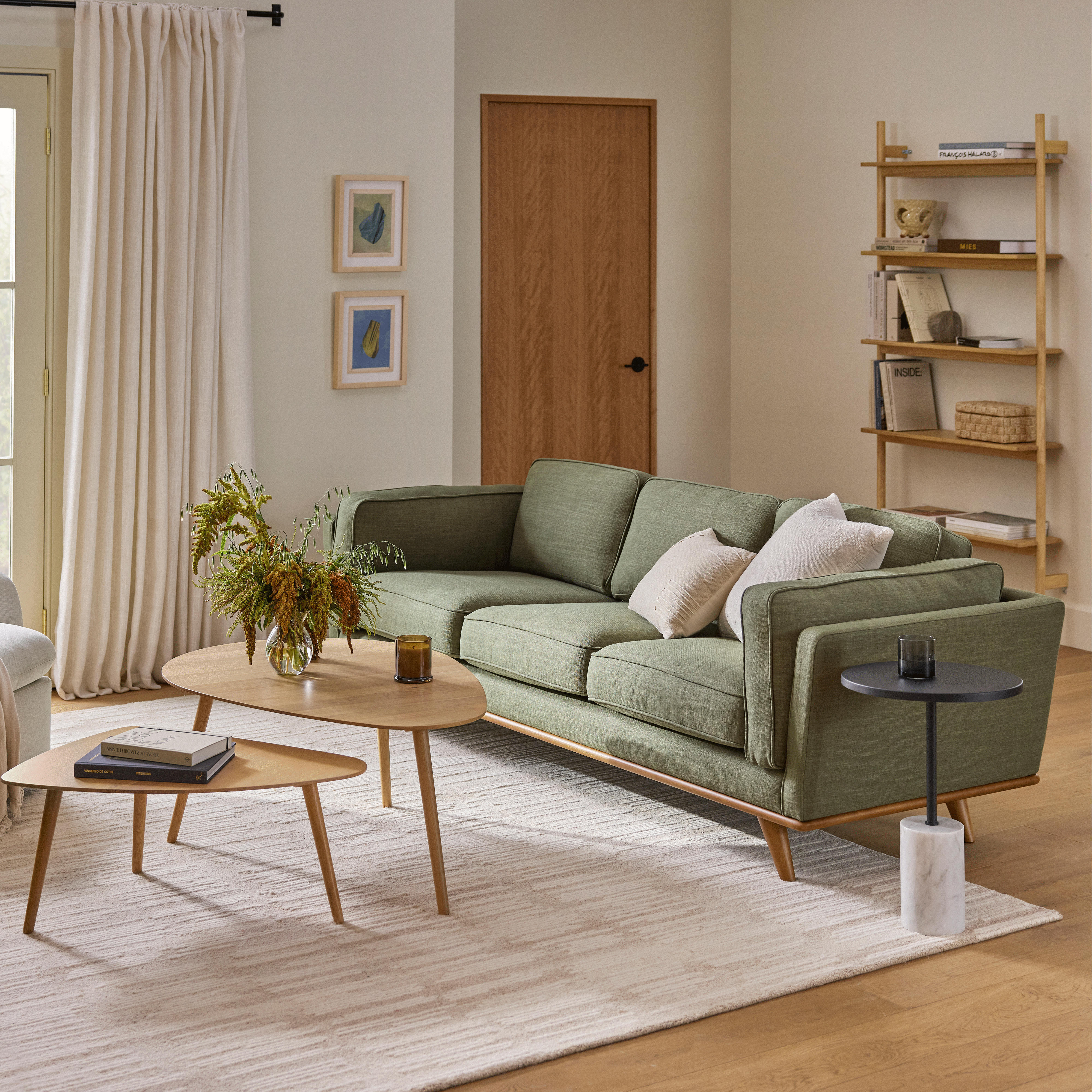 Timber 90" Sofa - Olio Green - Thumbnail 4