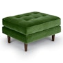 Sven Grass Green Ottoman