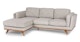 Timber Rain Cloud Gray Left Sectional - Gallery View 3 of 12.