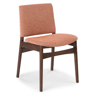 Nosh Dining Chair - Walnut and Rosehip Orange