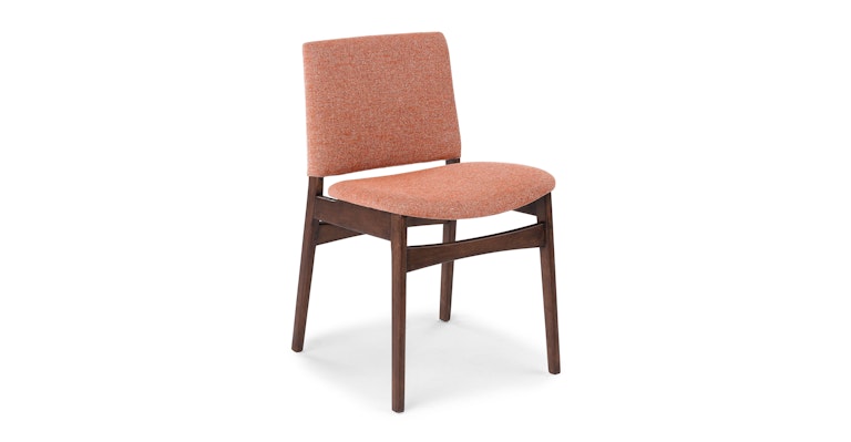 Nosh Rosehip Orange Walnut Dining Chair - Primary View 1 of 11 (Open Fullscreen View).