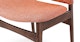 Nosh Rosehip Orange Walnut Dining Chair - Gallery View 7 of 11.