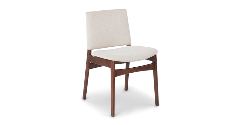 Nosh Chalk Gray Walnut Dining Chair - Primary View 1 of 11 (Open Fullscreen View).