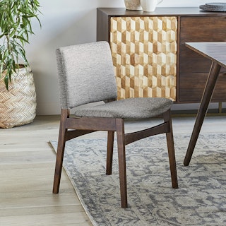 Nosh Dining Chair - Walnut and Quarry Gray