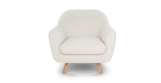 Gabriola Ivory Bouclé Lounge Chair