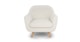 Gabriola Ivory Bouclé Lounge Chair - Gallery View 1 of 14.