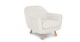Gabriola Ivory Bouclé Lounge Chair - Gallery View 5 of 14.