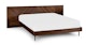 Nera Walnut King Bed with Nightstands - Gallery View 1 of 17.