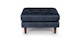 Sven Oxford Blue Ottoman - Gallery View 3 of 11.