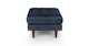Sven Oxford Blue Ottoman - Gallery View 4 of 11.