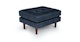 Sven Oxford Blue Ottoman - Gallery View 1 of 11.