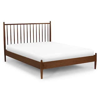 Lenia Queen Bed - Walnut