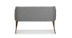 Feast Gravel Gray Dining Bench - Gallery View 5 of 10.