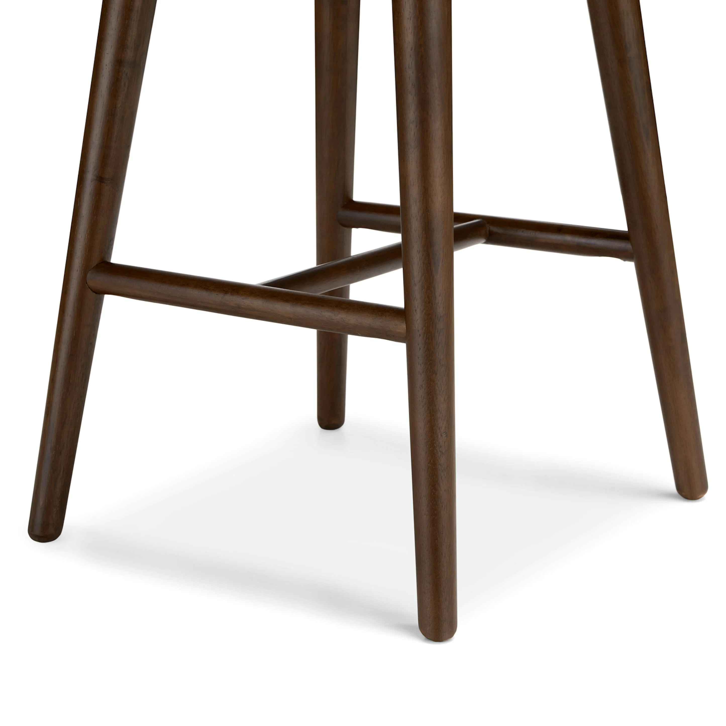 Sede Leather Counter Stool - Walnut and Toscana Tan