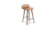 Sede Toscana Tan Walnut Counter Stool - Gallery View 1 of 10.