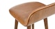 Sede Toscana Tan Walnut Counter Stool - Gallery View 5 of 10.