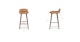Sede Toscana Tan Walnut Counter Stool - Gallery View 10 of 10.