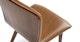 Sede Toscana Tan Walnut Dining Chair - Gallery View 5 of 10.