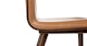 Sede Toscana Tan Walnut Dining Chair - Gallery View 7 of 10.
