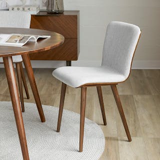 Sede Dining Chair - Walnut and Mist Gray
