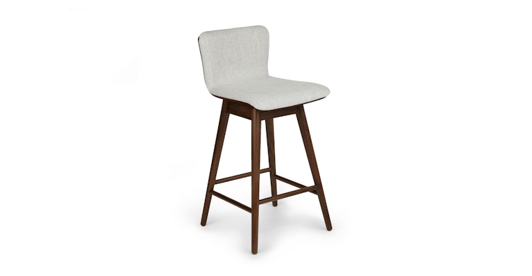 Sede Mist Gray Walnut Swivel Counter Stool - Primary View 1 of 11 (Open Fullscreen View).
