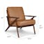 The Otio Leather Lounge Chair x Amoeba Side Table Bundle - Gallery View 1 of 6.
