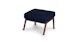 Otio Oceano Blue Walnut Ottoman - Gallery View 3 of 10.