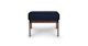 Otio Oceano Blue Walnut Ottoman - Gallery View 5 of 10.