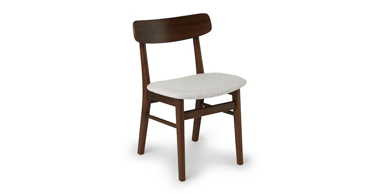 Ecole Mist Gray Walnut Dining Chair - Primary View 1 of 12 (Open Fullscreen View).