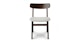 Ecole Mist Gray Walnut Dining Chair - Gallery View 3 of 12.
