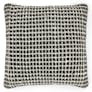 Ren Large Pillow - Black Weave