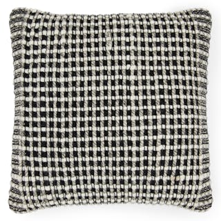 Ren Large Pillow - Black Weave