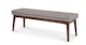 Chantel Volcanic Gray 56" Bench - Gallery View 3 of 8.