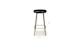 Saldo Black Leather Counter Stool - Gallery View 9 of 9.