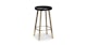 Saldo Black Leather Counter Stool - Gallery View 1 of 9.