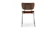Meno Walnut Dining Chair - Gallery View 5 of 12.