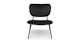 Meno Black Leather Lounge Chair - Gallery View 1 of 11.